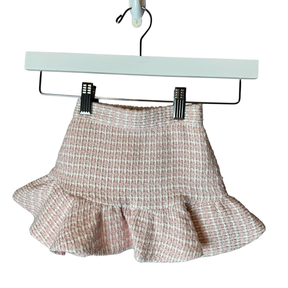 Janie and Jack Pink Boucle Skirt 3-6M